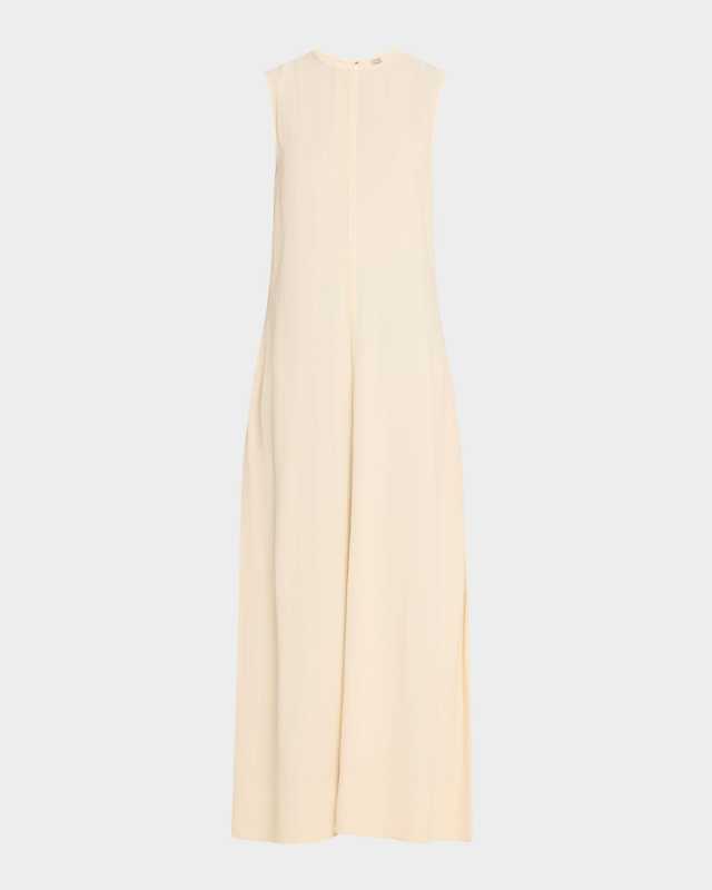 Striped woven Sleeveless Maxi Dress